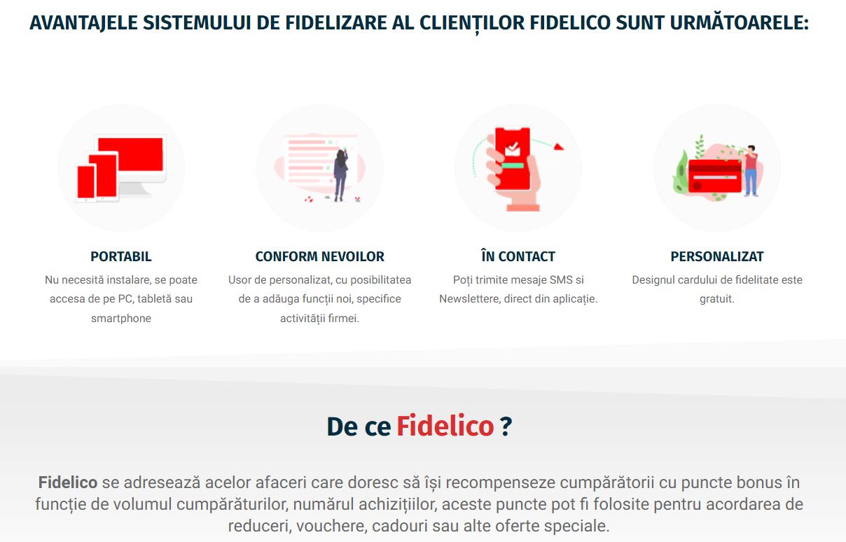Sistem online de fidelizare