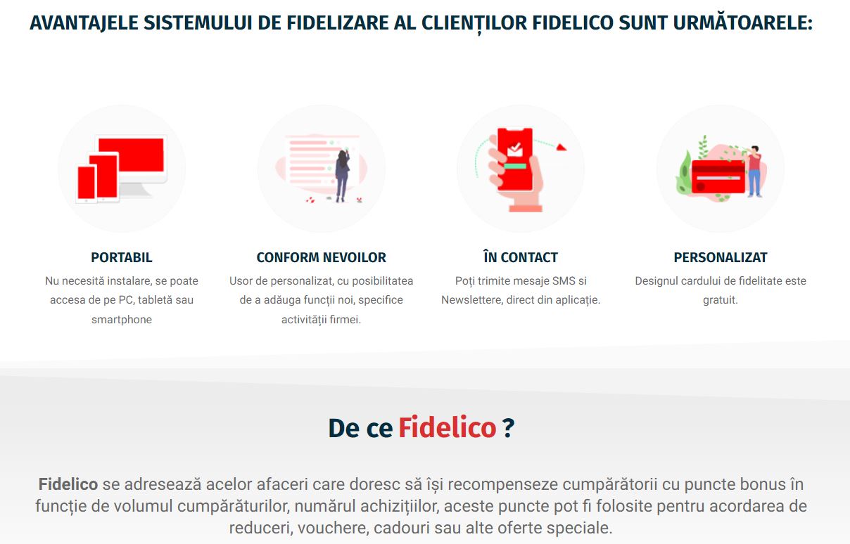 Sistem online de fidelizare